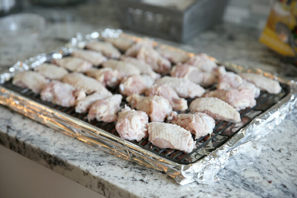 Chicken Wings dusted with Baking Powder