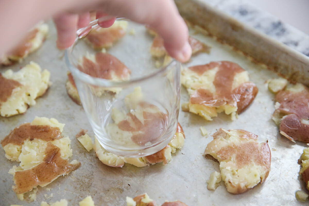 smashed potatoes