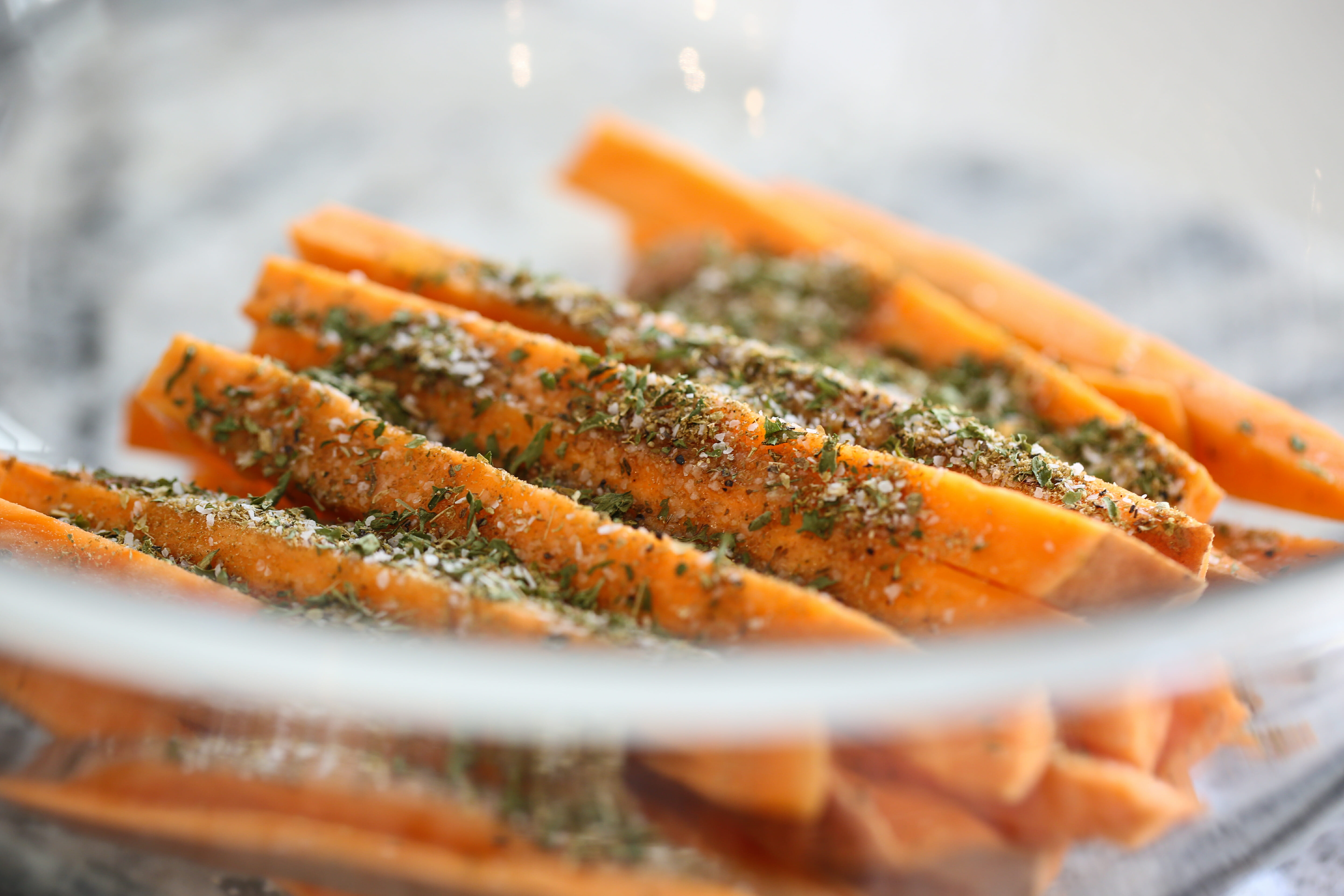 seasoned baked sweet potato fries