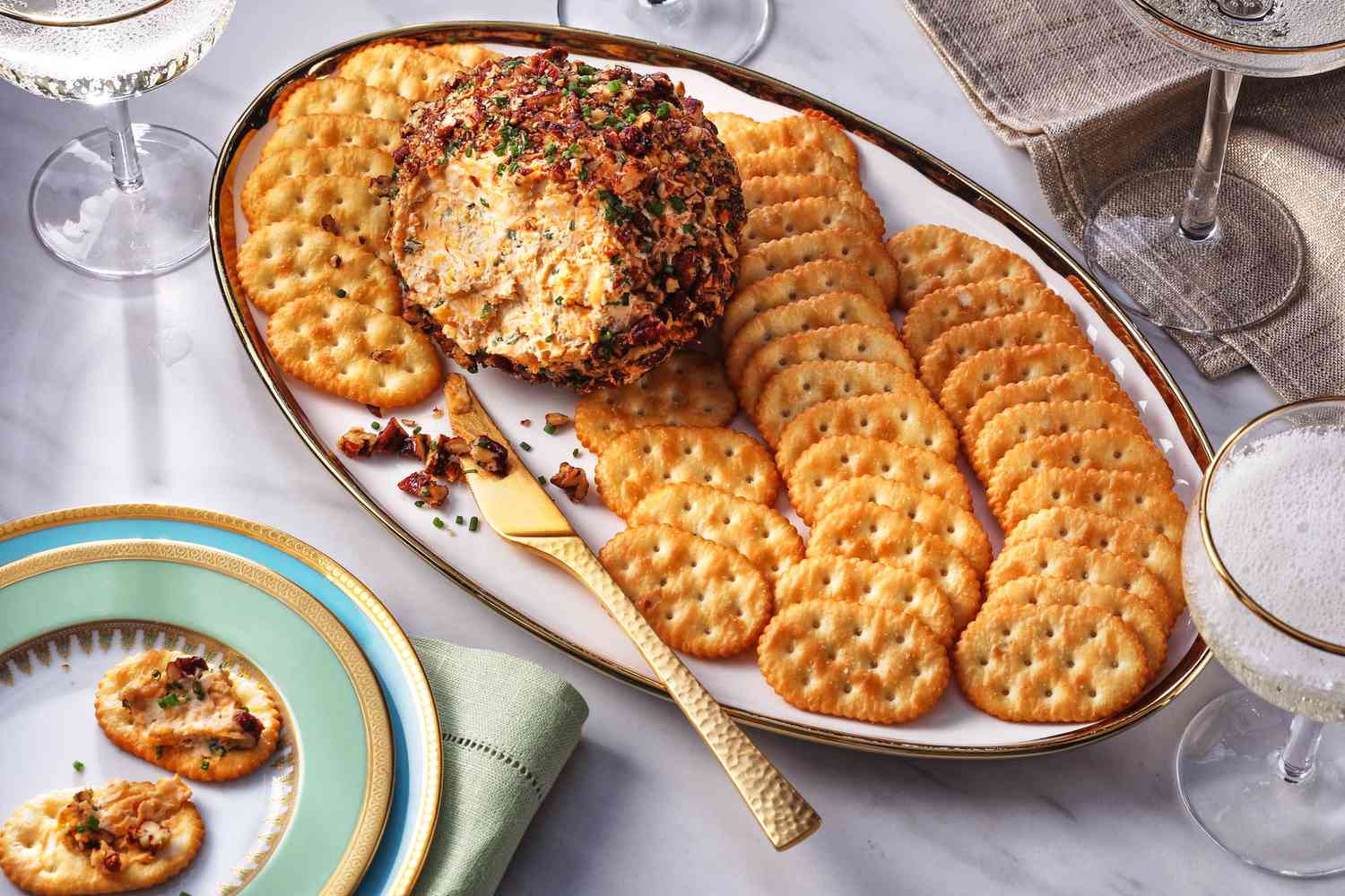 Traditional Cheese Ball with Spiced Pecans Recipe